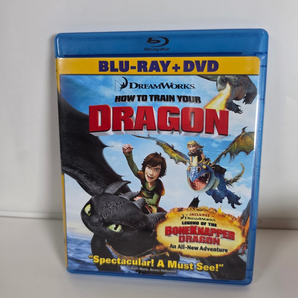 How To Train Your Dragon‎ Blu-ray DVD Combo Legend Boneknapper Dragon DreamWorks